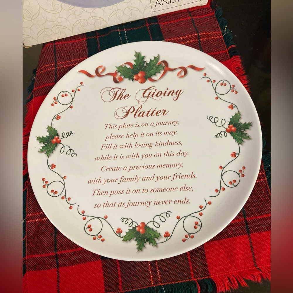 Friends & Family Giving Platter Melamine Size 12”